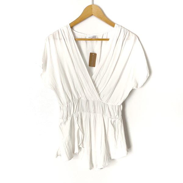 Vestique White Cross Front Top NWT- Size M Sale