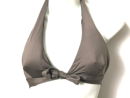 Vitamin A Olive Halter Tie Front Bikini Top- Size S (TOP ONLY) Cheap