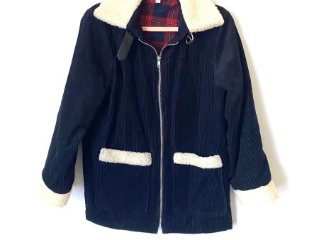 Honey Punch Corduroy Sherpa Collar Jacket- Size S M Online Sale