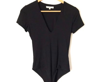 Wasabi + Mint Black Short Sleeve Bodysuit- Size S Hot on Sale