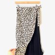 Fab rik Animal Print Faux Wrap Lined Skirt- Size M Supply