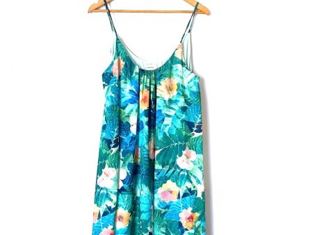 Adrienne Palm Leaf Print Dress with Pockets- Size M Cheap