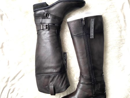 Vince Camuto Black Buckle Wide Calf Knee High Boots- Size 9 (see notes) Hot on Sale