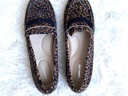 Lands End Animal Print Textured Loafers- Size 10 Discount