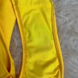 Peixoto Yellow Plunge Neckline Backless Padded One Piece- Size M (see notes) Fashion