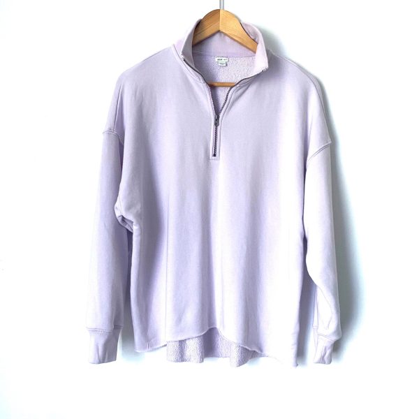 Aerie Light Purple 1 4 Zip Pullover- Size XS Online now