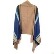 No Brand Blue And Brown Blanket Scarf Online