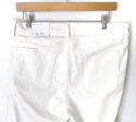 LOFT White Skinny Crop Distressed Hem Jeans NWT- Size 31 12 (Inseam 25.5 ) on Sale