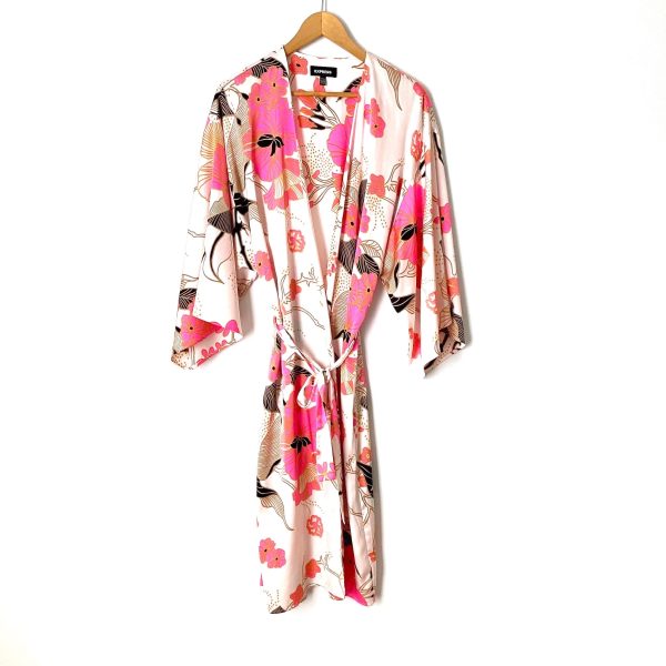 Express Floral Robe- Size OS For Sale