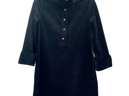 Tuckernuck Black Corduroy Dress with Gold Button Detail- Size S Fashion