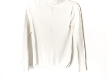 White House Black Market White Turtleneck Sweater-Size XS (see notes) Sale