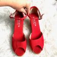 Viscata Red Peep Toe Wedges- Size 11 Supply