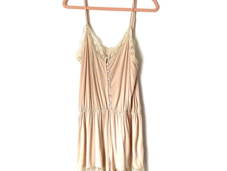 Mentionables Blush Lace Lingerie Romper- Size ~ XL Discount