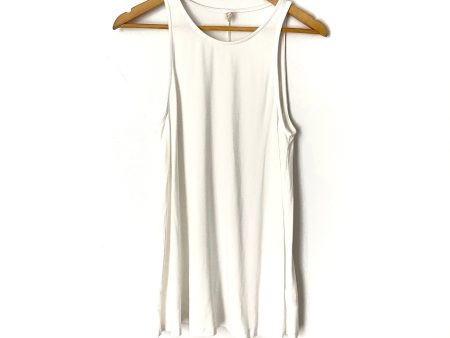 Wishlist White Razorback Tank Top With Back Slit- Size M Discount