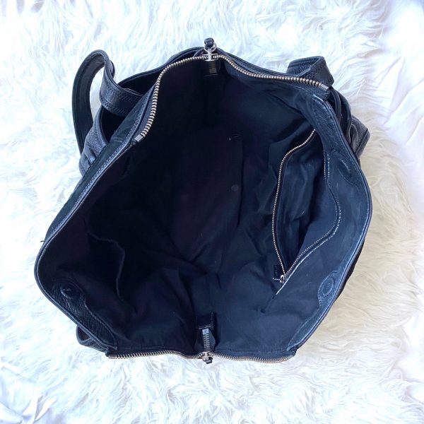 Elliott Lucca Black Leather Large Handbag (see notes) on Sale