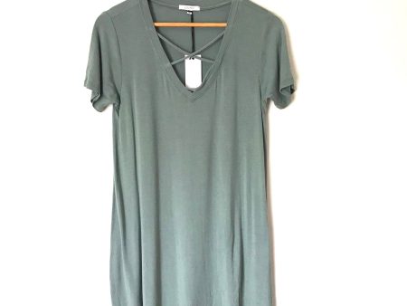 Z Supply Criss Cross V Neck T Shirt Dress NWT- Size XS Online