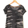 Z Supply Camo Short Sleeve T Shirt Dress- Size S For Discount