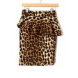 Venus Animal Print Ruffle Pencil Skirt- Size 2 Online Sale