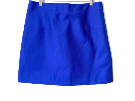 J Crew Blue Mini Skirt NWT- Size 12 For Sale