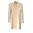 Moda International Cream Silk and Cashmere Blend Turtleneck Sweater Dress- Size M Discount