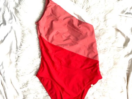 Summersalt Coral and Grapefruit  The Sidestroke  One Shoulder One Piece- Size 10 NWOT Supply