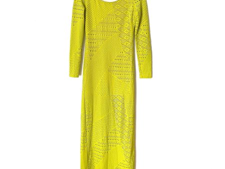 Twenty Neon Green Preforated Dress- Size S Online