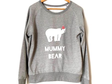 Mantis World Grey Mummy Bear Sweatshirt- Size M on Sale