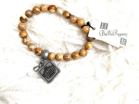 Bella Ryann Beaded with Crown Charm Brown Online Sale