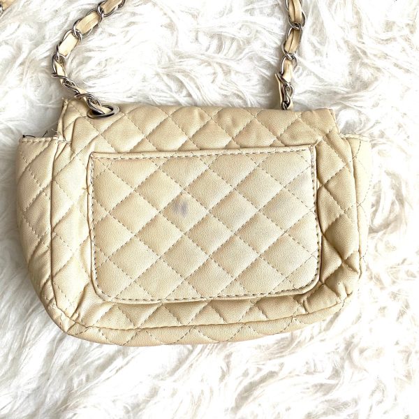 No Brand Leather Chain Strap Quilted Crossbody (see notes) Online now