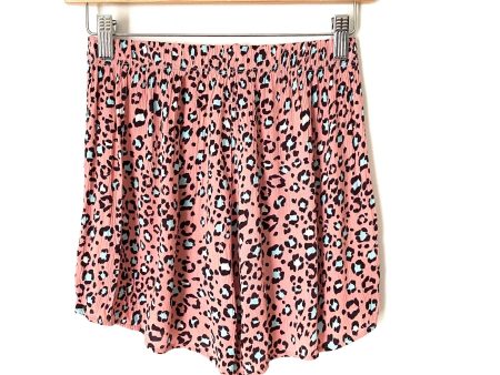 Très Bien Animal Print Elastic Waist Shorts- Size S on Sale