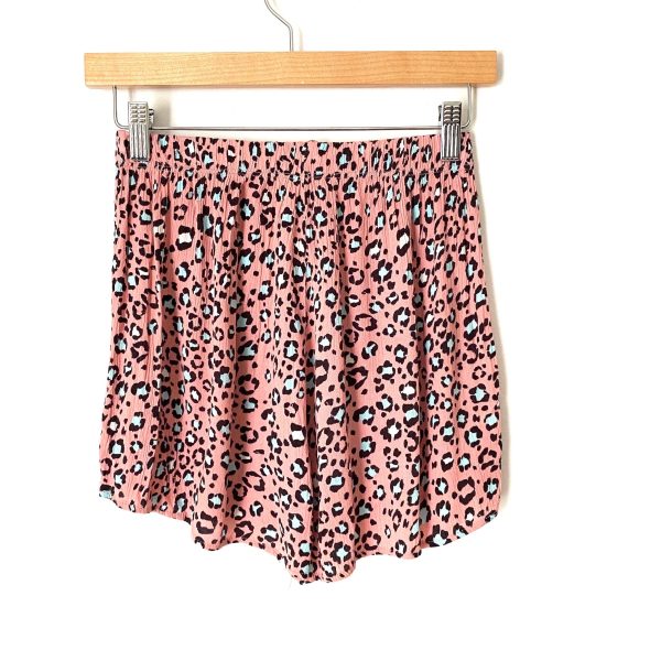 Très Bien Animal Print Elastic Waist Shorts- Size S on Sale