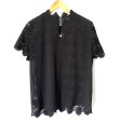 Who What Wear Black Lace Blouse- Size XL Hot on Sale