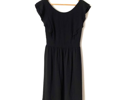 Fervour Black Flutter Cap Sleeve Dress- Size XL Sale