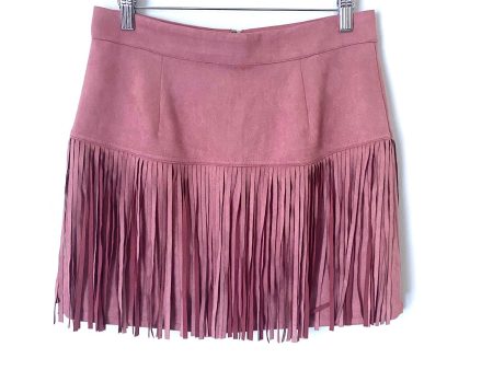 NBD x Naven Pink “Rylan” Fringe Skirt- Size M (sold out online) Online Sale