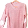 No Brand Pink Heart Knit Sweater- Size ~ M Online now