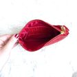 Babe Lash Red Animal Print Small Tassel Clutch Online Sale