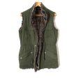 Cupcakes and Cashmere Military Style and Fur Reversible Vest- Size ~M Fashion