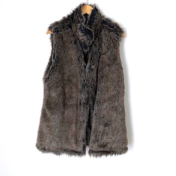 Cupcakes and Cashmere Military Style and Fur Reversible Vest- Size ~M Fashion