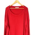 We The Free Red Waffle Knit Oversized Top- Size L Fashion