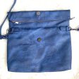 No Brand Blue Zipper Fold Over Magnetic Crossbody with Detachable Strap Cheap