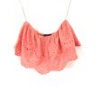 Blue Blush Coral Eyelet Two Piece Set- Size S Online now