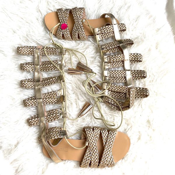 Yoki Gladiator Knee High Sandals- Size 7 Sale