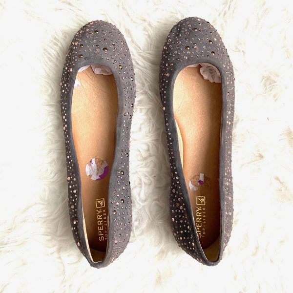 Sperry Top Sider Rhinestone Studded Ballet Flats- Size 8.5 Discount