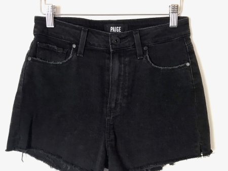 Paige Black “Margot Short” Cutoff Denim Shorts- Size 26 Hot on Sale