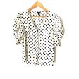 Who What Wear White Polka Dot Top- Size L (see notes) Sale