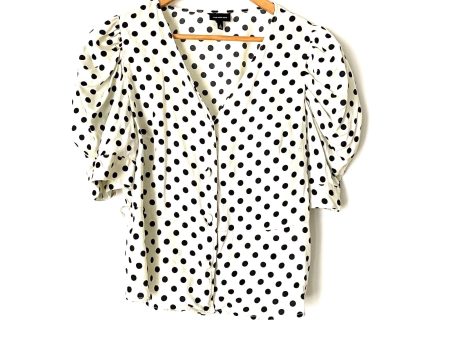 Who What Wear White Polka Dot Top- Size L (see notes) Sale