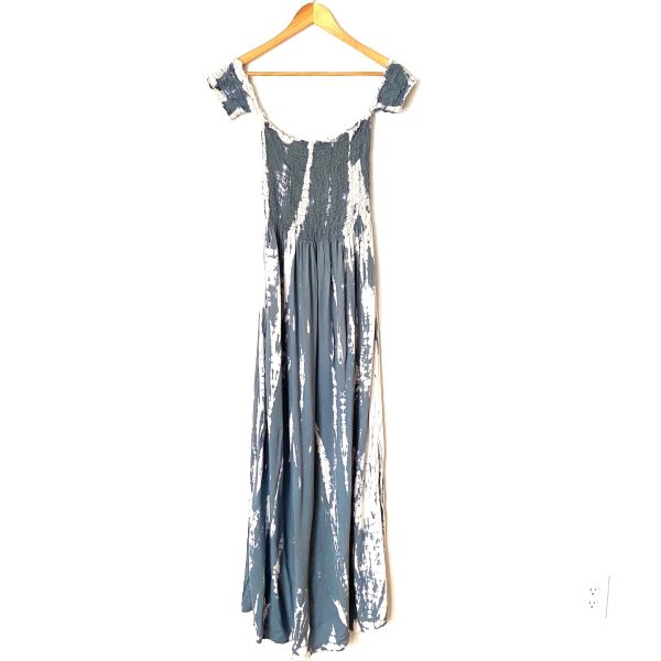 Kiwi + Punch Off The Shoulder Tie Dye Maxi Dress- Size L on Sale