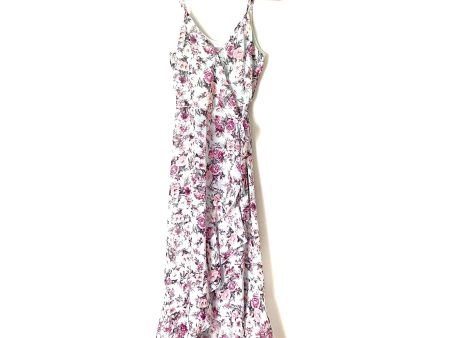 Pink Lily Blue Floral Wrap Dress- Size M Fashion