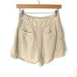 ASTR Khaki Button Up High Waisted Pleated Lined Shorts- Size S Fashion