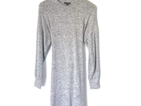 TOPSHOP Heathered Grey Tie Front Back Dress- Size 4 on Sale